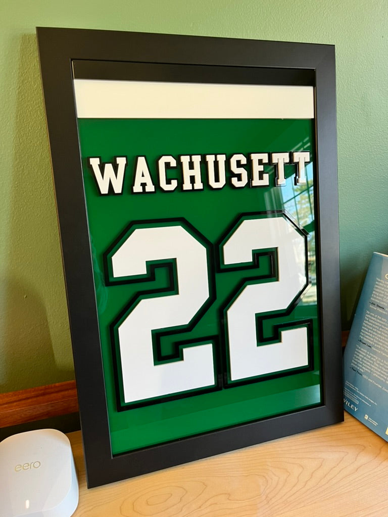 12x18" Wachusett Custom Jersey Number Sign